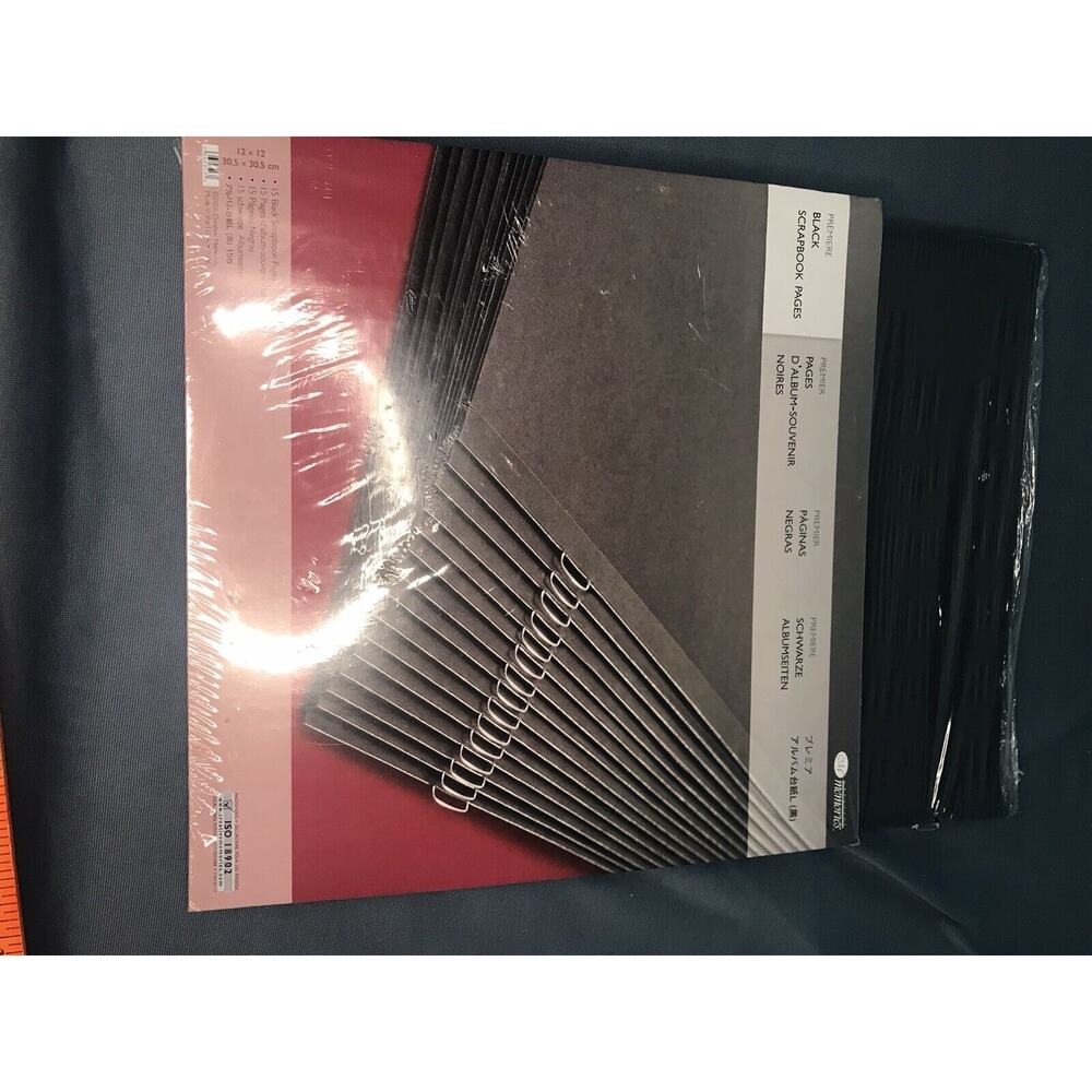 Creative Memories Black‎ Scrapbook Pages 12 x 12 29 Sheets/ 58 Pages